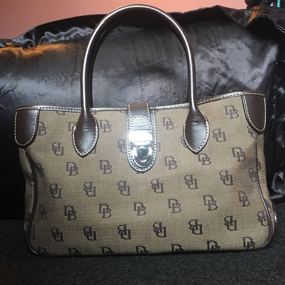 Vintage Dooney & Bourke Monogram Hand Bag